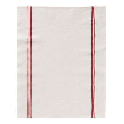 Tea towel, red stripe
