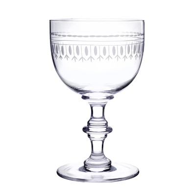 Set of 6 goblet wine glasses