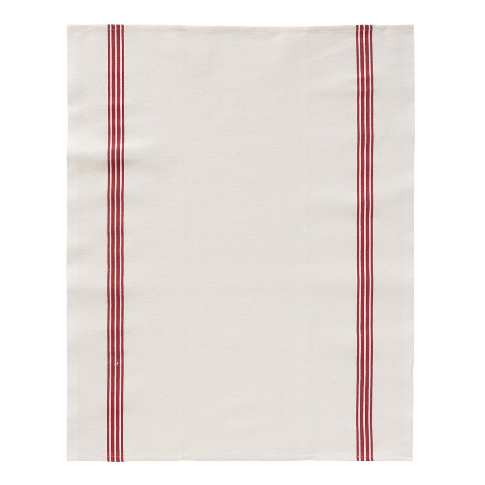 Tea towel, red stripe