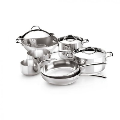 Steel pot with lid